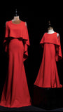 Red cape mother and the daughter dress 2020