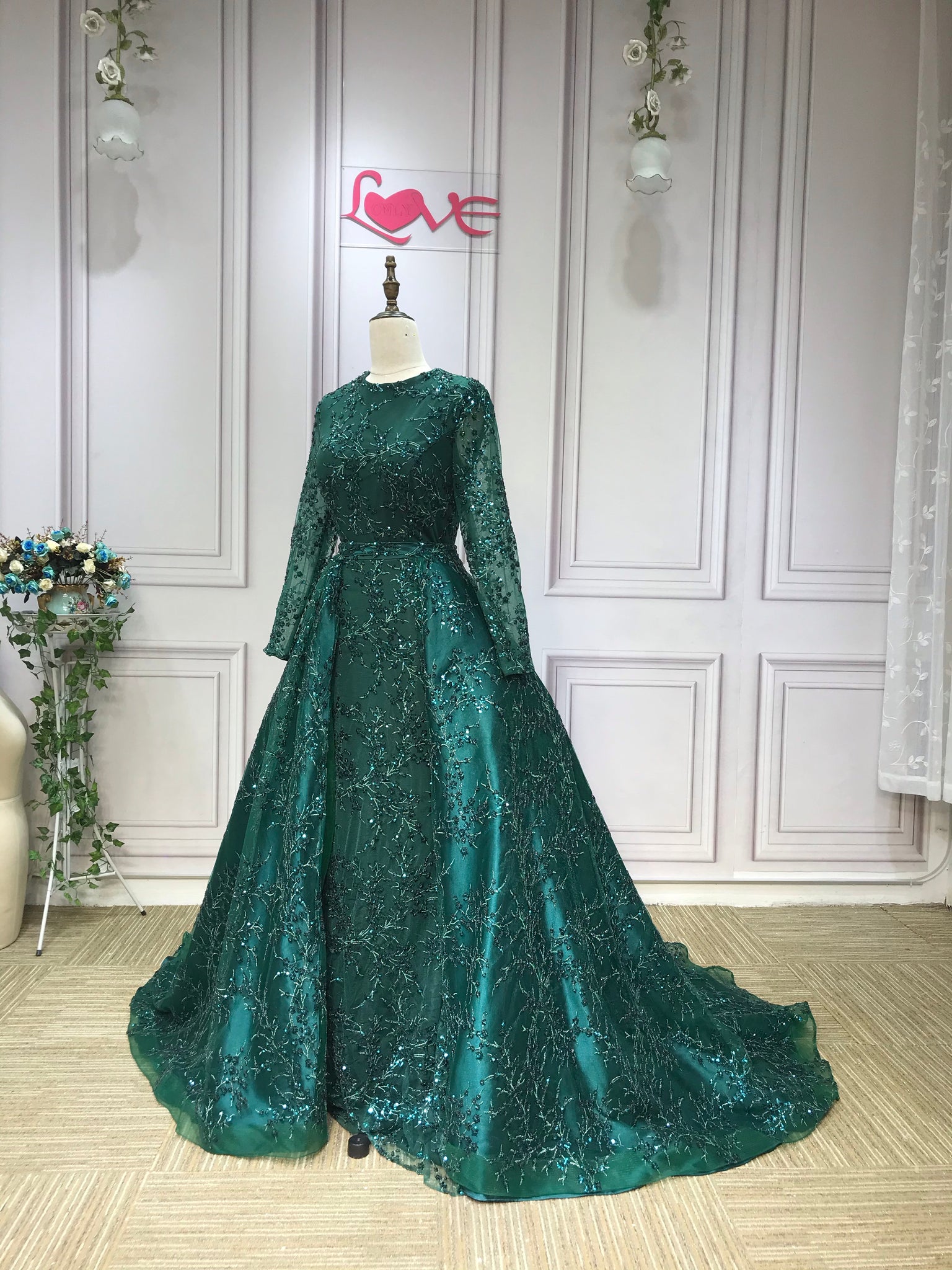 Wedtrend Women Dark Green Evening Flapper Dress Long Fringe Gatsby Dress  Sequin Beaded Prom Dress – WEDTREND