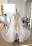 Muslim brides wedding accessories lace cloak