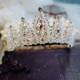 Crystals handmade bridal tiara crown