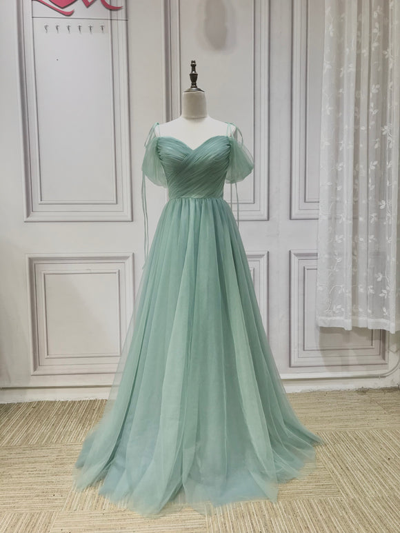 Spaghetti straps sweetheart dusty mint sage green tulle prom dress 202 Anna's Couture Dresses Spaghetti straps sweetheart dusty mint sage green tulle prom dress 202 Anna's Couture Dresses