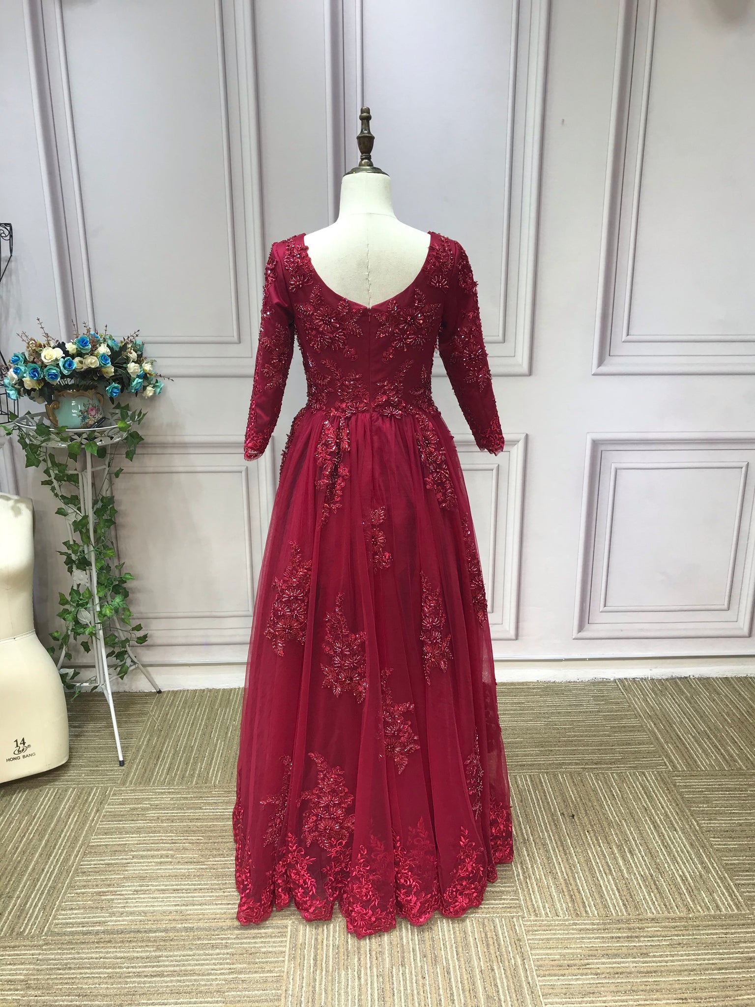 Red Princess Ball Gown Evening Dresses Sweetheart Neck Short Sleeves Heavy  Beading Evening Gowns - AliExpress