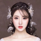 Fairytale pearls florals bridal headpieces hair pins
