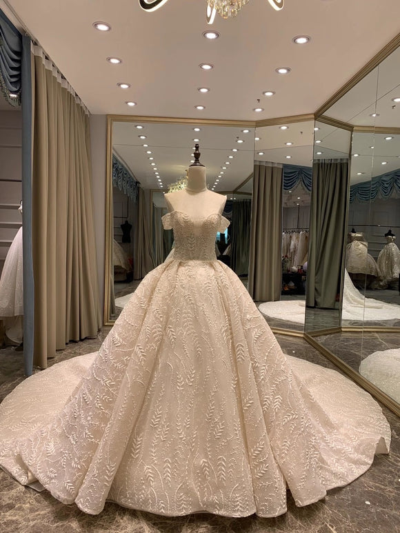 Custom Made Wedding Dress Ruffles Skirt Sleeveless Luxury Beaded Bridal  Gowns Factory Real Photos - AliExpress
