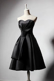 Sweetheart sexy knee length little black modern chic party dress