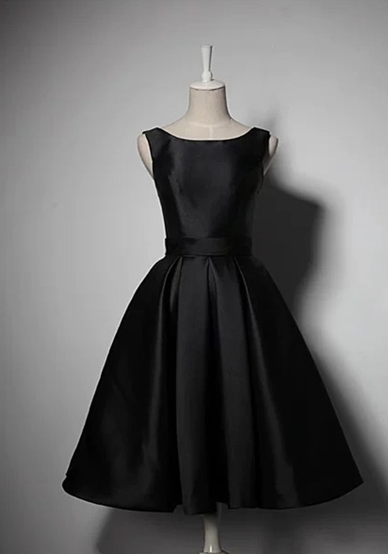 Off shoulder knee length little black modern chic bridesmaid party dre Anna's Couture Dresses Off shoulder knee length little black modern chic bridesmaid party dre Anna's Couture Dresses