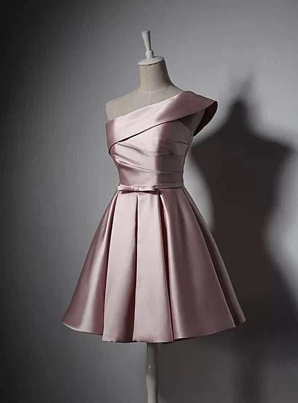 Sweetheart sexy knee length dusty pink modern chic party dress