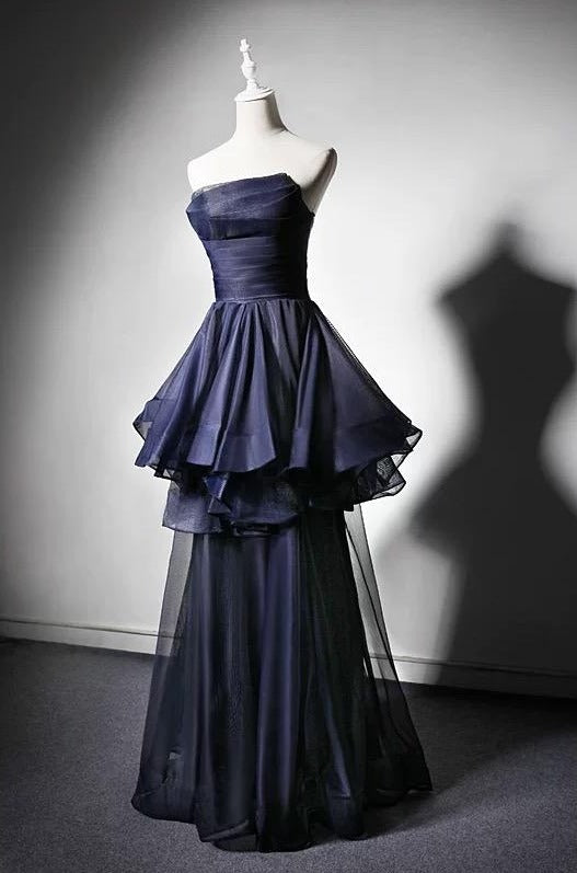 audire cheer up peplum dress navy S Khine Peplum Dress in Navy