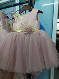 Little baby girls tutu birthday party dusty pink flower girl dresses - Anna's Couture Dresses